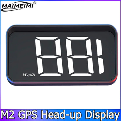  M2 Universal GPS HUD Car Speedometer Projector With Speed KMH Head Up Display Car USB Cable Plug & Play GPS & Beidou System