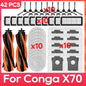Fit For ( Conga X70 / Deerma X80 ) Replacement Parts Accessories Main Side Brush HEPA Filter Mop Pad Dust Bag