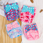 Happyflute New Desig Hot Sale 4Pcs OS Pocket Diaper Washable&Reusable Absorbent Ecological Diaper Cover Adjustable Baby Nappy