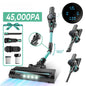 Cordless Vacuum Cleaner,45KPA Stick Vacuum with LED Display,3 Modes 6 in 1 Self-Standing Stick Vacuum Cordless Rechargeable, Handheld Vacuum for Pet Hair/Carpet/Floor/Car
