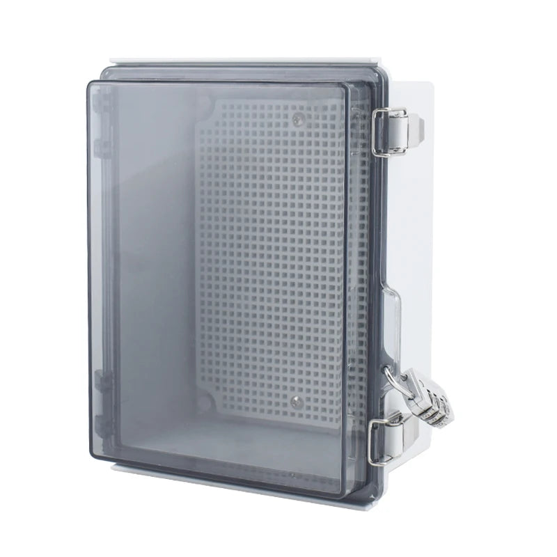 IP67 Waterproof Gray/Transparent Cover Enclosure Juction Box ABS Plastic Outdoor Electronic Instrument Hinge Case