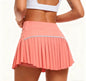 Fashion New Summer Sports Shorts Women Pleated Mini Skirt Anti Glare Short Skirt Running Outdoor Fitness Breathable Tennis Skirt
