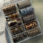 10 Rolls 4x50CM Black White Lace Transfer Nail Sticker Sexy Flower Lace Nail Art Transfer Foils Paper for DIY Manicure Decals*@#