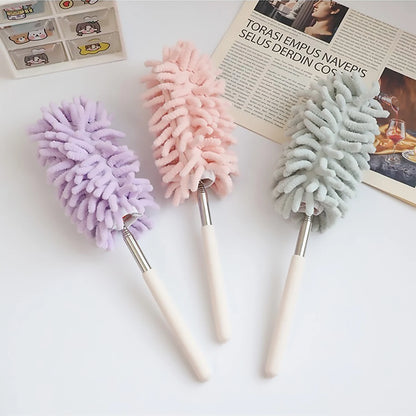1-Piece Washable Mini Telescopic Duster with Extendable Handle, Lint-Free, Multi-Functional and Efficient Cleaning Tool with Flexible Head - Suitable for Narrow Spaces in Homes and Cars