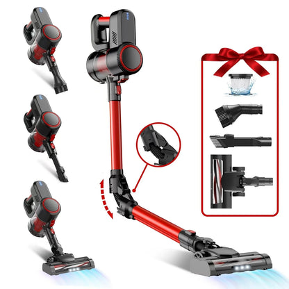 Cordless Vacuum Cleaner, 35KPA Handheld Vacuum Cleaner, Battery-powered Vacuum Cleaner For Pet Hair With 4000mAh Batteries, Handheld And Vertical Lightweight 6 In 1 Handheld Vacuum Cleaner, 40 Minutes Runtime, Large Dust Cup