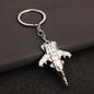 Air Plane Model Fighter Keychains Metal Cool Airplane Keyring Pendant Car Motorcycle Bag Key Chain Ring for Men Creative Gift