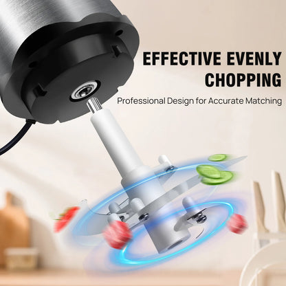 Meat Grinder 300W Electric Multi Blender Mixer with 2L Glass Container,2 Speed Settings,4 Stainless Steel Blades Easy to Clean