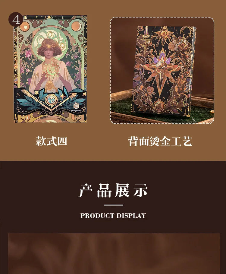 Renaissance A5 Notebook,Oil Painting Hardcover Illustrations,Full-Color Handbook,128 Sheets/Book,100GSM,Professional Handbook