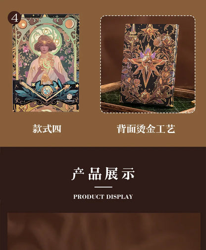 Renaissance A5 Notebook,Oil Painting Hardcover Illustrations,Full-Color Handbook,128 Sheets/Book,100GSM,Professional Handbook