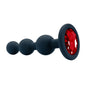 Black Silicone 3 Ball Anal Beads Sex Anal Plug Crystal Base Butt Plug Analplug But Plug Anal Trainer Toys Sex Toys For Woman