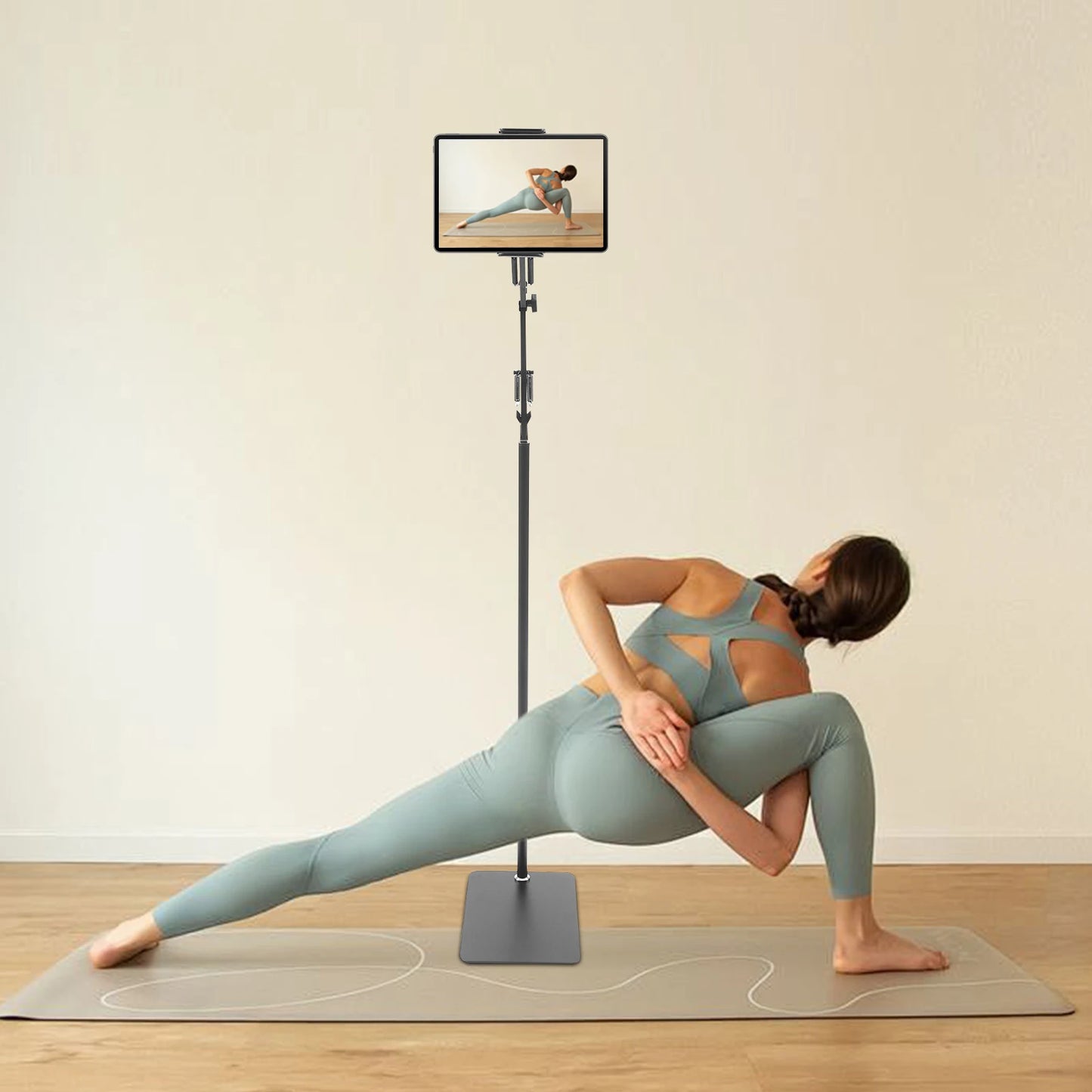 Universal Ipad Stand Floor Tablet Bracket Adjustable Flexible Rotation Phone Holder 360° Rotating Stand Support 4.72-7.09in