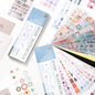 30/60 Pcs Multi material die-cutting Cartoon sticker book Kit Scrapbooking Stickers Decor Journal Supplies Aesthetics Stationery