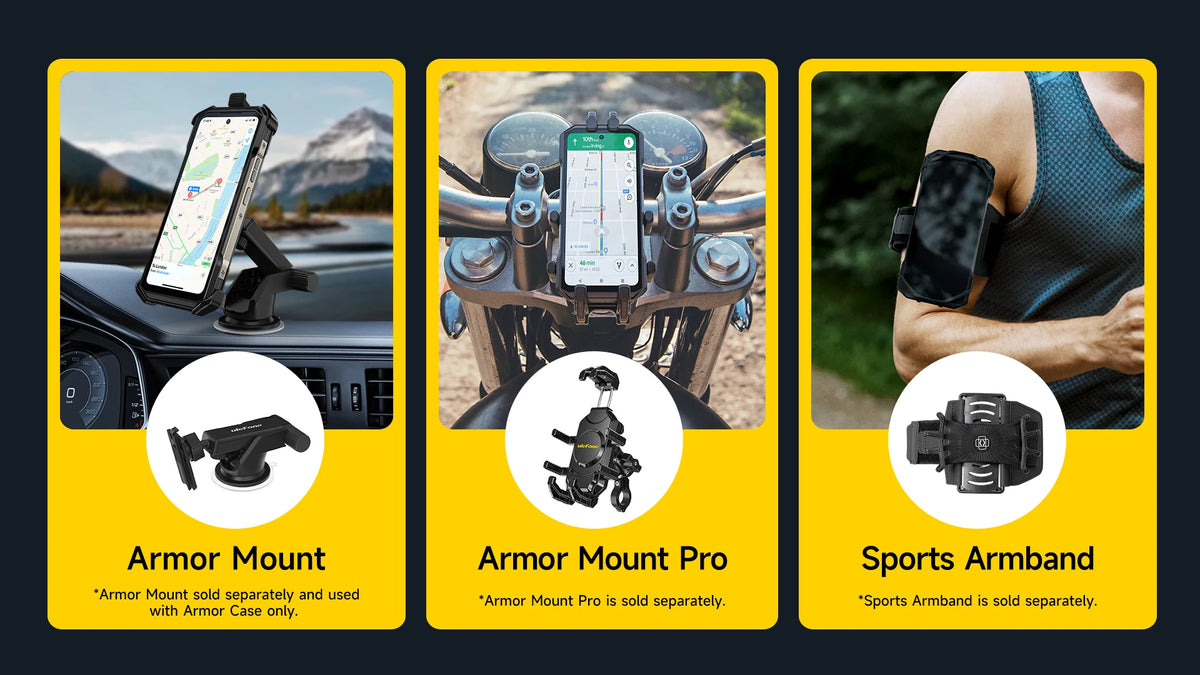 Ulefone Armor 27T 4G 10600mAh Rugged Phone Android 15 Smartphone 24GB +256GB  6.78"FHD+ 120Hz 64MP Night Vision Camera NFC