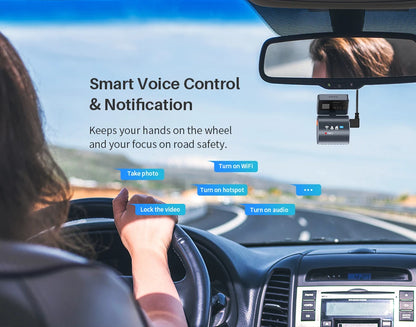 2K KAWA MINI 3 Pro Cameras for Car DVR Tiny Dash Cam 24 Parking Auto Video Recorder WiFi APP Voice Control Car dashcam