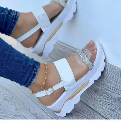 2025 Summer Sandals for Women Fashion Platform Sandals Wedge  Casual Shoes Lightweight Heeled Sandalias Mujer Flip Flops Zapatos
