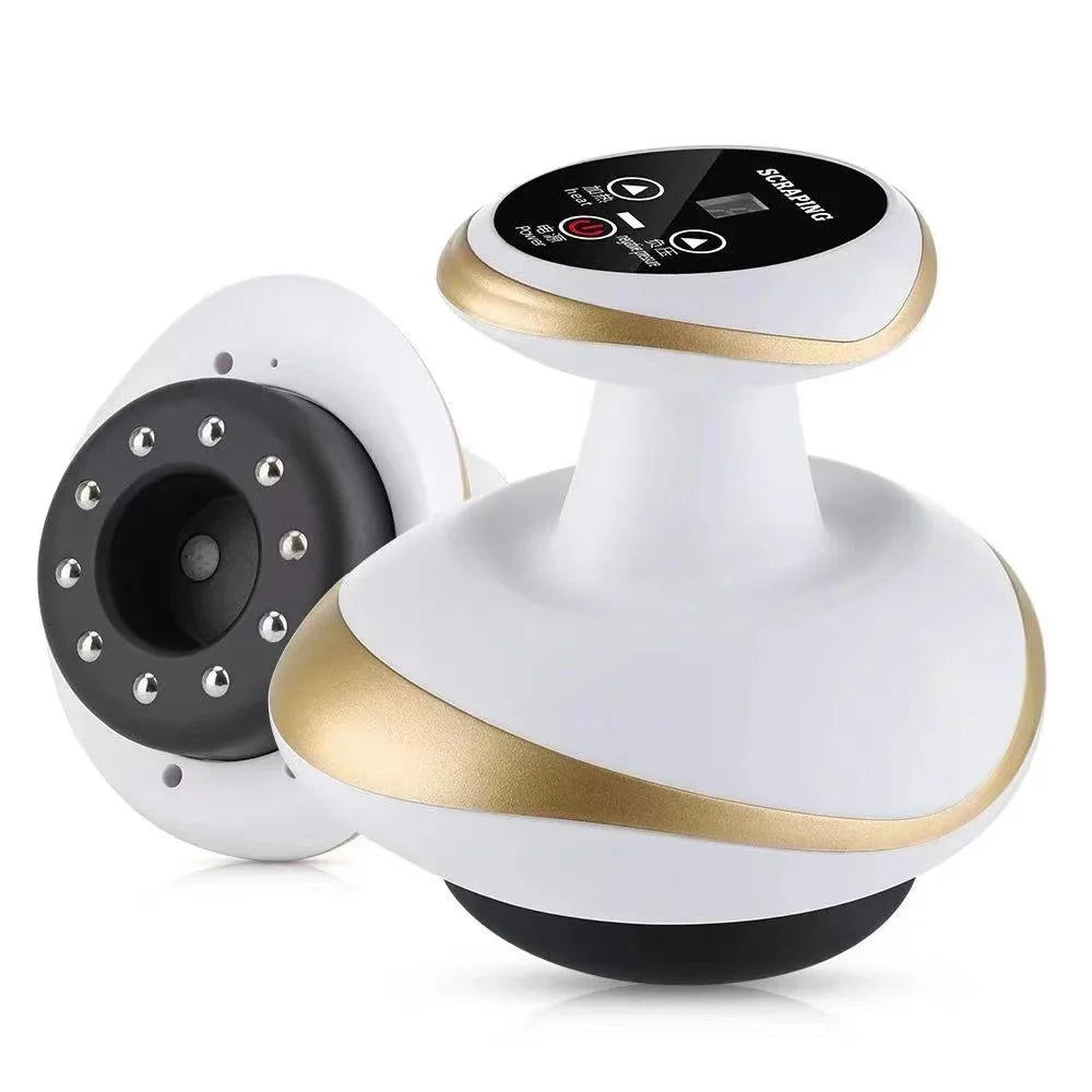 Electric Scraping Massage Cupping Body Massager Vacuum Cans Suction Cup Heating Body Back Neck Arm Guasha Massager