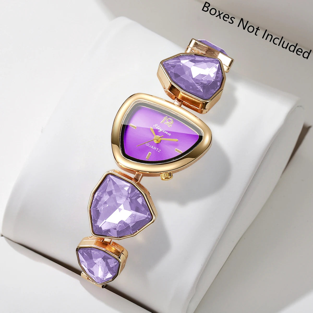 Elegant Rhinestone Bracelet Strap Women Watches Fashion Irregular Dial Ladies Quartz Wristwatch Reloj Mujer (Without Box)