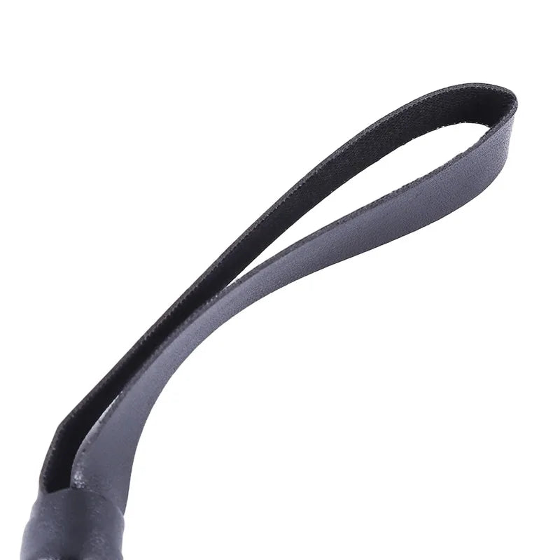High Quality Pu Leather Pimp Whip Racing Riding Crop Party Flogger Hand Cuffs Queen Black Horse Riding Whip Sports Horsewhip