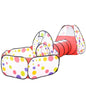 3 in 1 Pink Elephant Kids Play Tent with Crawl Tunnel & Ball Pit, Pop Up Foldable Toddler Playhouse, Breathable Mesh Safe Play Toy Indoor Outdoor Large Space for 2-3 Kids Ages 1-6，Quick Setup & Easy Storage with Carry Bag