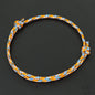 Minimalist Handwoven Rope Bracelet Unisex Sliding Adjustable 4 Styles Chroma 2mm Ethnic Cord Braclet Couple Casual Daily Jewelry
