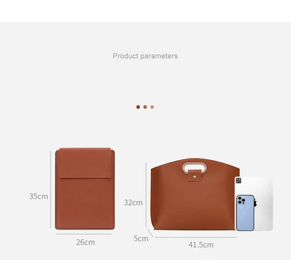 Laptop Bag Men Women Business Portable Computer Case Storage Purses Hand Document Bags Luxury Upscale Tote Waterproof Briefcase