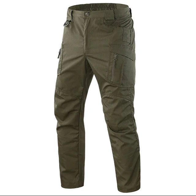 Asian Size Men Cargo Pants Trousers Multi-pocket Waterproof Wear-resistant Casual Training Overalls Clothing Comfortable Breatha