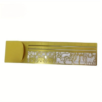 1 PC Cute Cat Bookmark - Double-Sided Ruler for Diary/Planner/Notes, Creative Stationery Gift