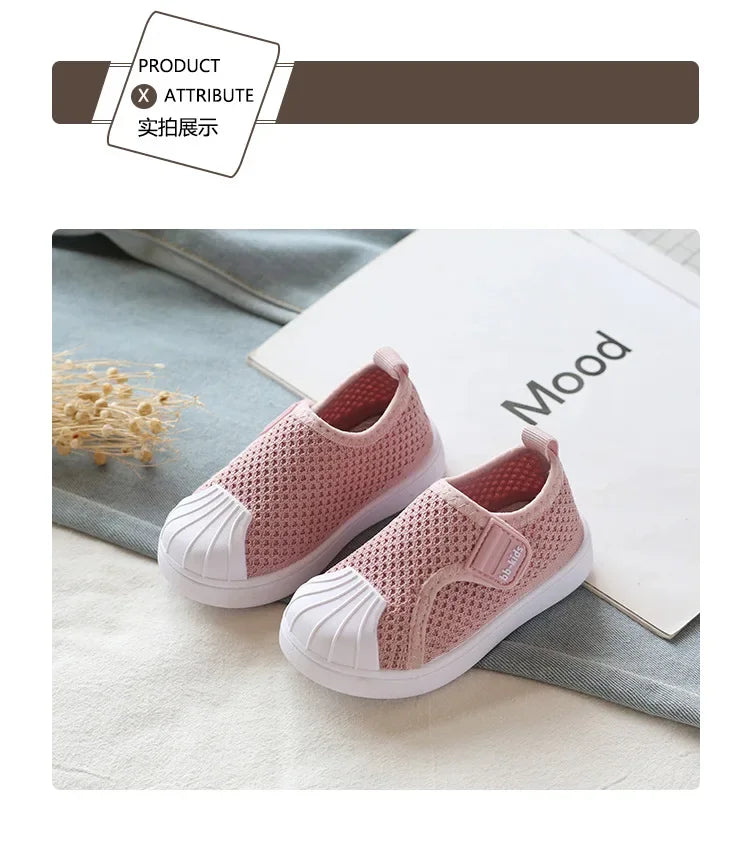 Children Casual Shoes Kids Sneakers for Toddlers Boys Girls Air Mesh Breathable Classic 2025 Spring Autumn Skate Shoes Anti-kick