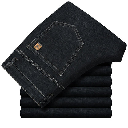 High Waist Denim Jeanse For Men Pants Plus Size 40 42 Fashion Designer Jeans Trousers For Men Street Wear Straight Loose Autumn