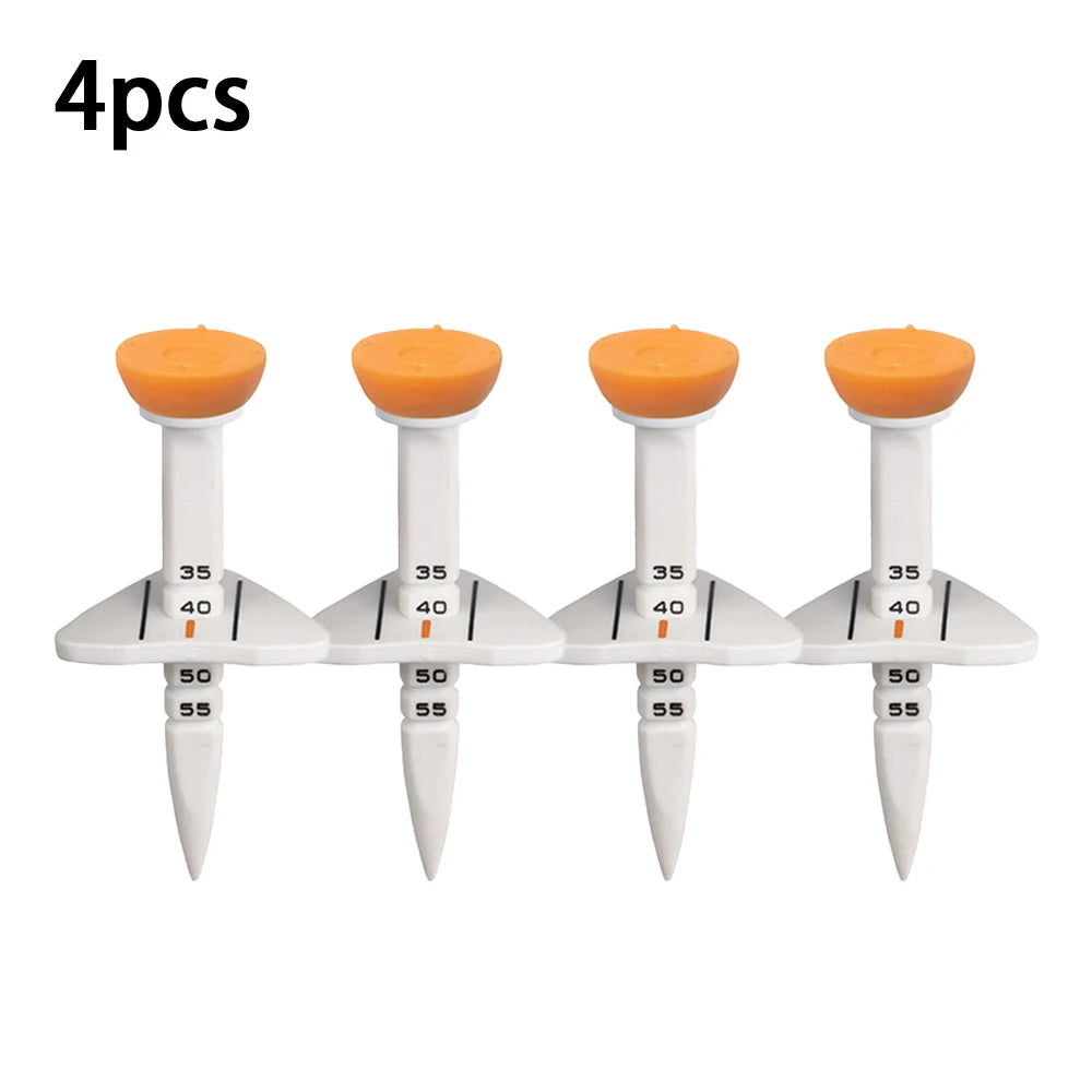 4 Pcs 33-55mm Adjustable-height Golf Tee Training Accessories