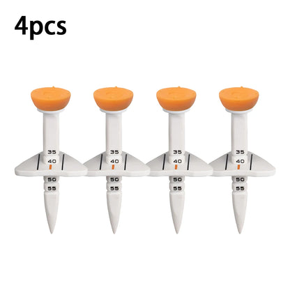 4 Pcs 33-55mm Adjustable-height Golf Tee Training Accessories