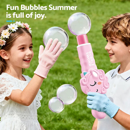 Elastic Bubble Fog Magic Wand Cute Animal Smoke Bubble Machine Summer Party Outdoor Toy Colorful Lighting Bubble Blowing Machine