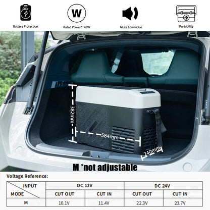Alpicool KCF15 15L Compressor Cool Box Portable for Car, Truck, Compact Camping Fridge 12/24V DC Cool Box for Travel, Food & Dri