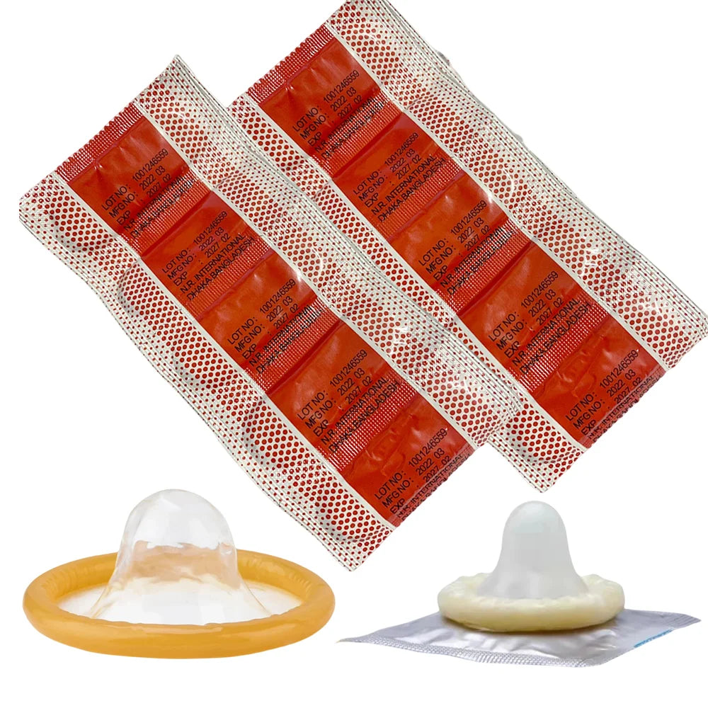 10pcs Hot Sale Wholesale Condoms in Bulk Different Type Of Penis Sleeves Extra Lubricated Smooth Condoms Contracepation Sex Toys