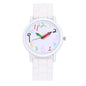 Women Watch Fashion Simple Pencil Design Digital Quartz Watches Casual Jelly Multicolour Silicone Ladies Clock Dress Wristwatch