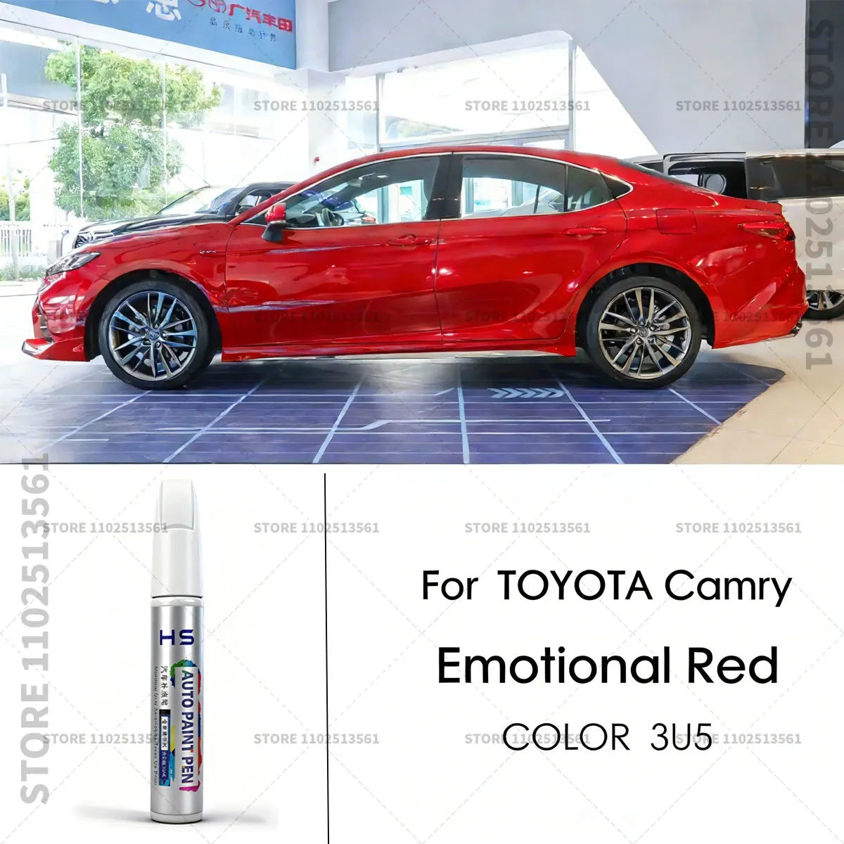 For Toyota Camry Paint Repair Pen Touch Up Scratch Remover DIY Car Accessories White 070 Blue 8W7 Black 209 202 220 Gold 5B2