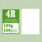 3R 4R 5R A5 Multi Specification High Gloss Photo Paper Photo Printing Paper Inkjet Printer 180G Glossy Single-Sided Photo Paper