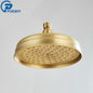 POIQIHY Brass Golden Rainfall Shower Head Shower Faucet Head Bathroom Replace Rain Showerhead Antique Brass Showerhead Accessory