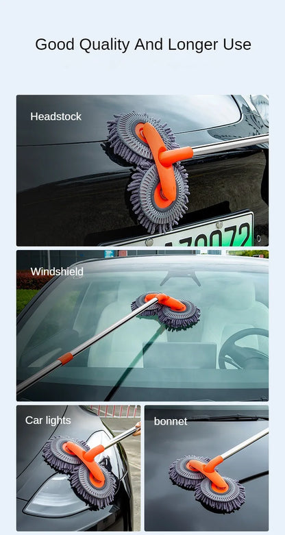 LEIBOO Car Cleaning Wash Multipurpose Kit Microfiber Brush Mop Sponge Wipe Auto Home Tools Universal Clean Accessories