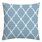 Lake blue white geometric linen pillowcase sofa cushion cover home decoration can be customized for you 40x40 45x45 50x50 60x60