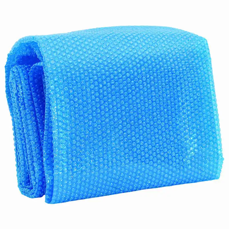 197' X 118' Rectangular Pool Cover, Blue PE Leaf & Debris Protector for Above/In-Ground Swimming Pool with Tie-Downs, All-Season Pool Blanket for Summer & Winter