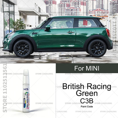 Car Paint Repair Pen Touch Up Scratch Remover DIY Auto Accessories For 2001-2025 MINI Black White lsland Blue Gold Green Grey