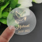 5CM Custom Name Wedding Sticker Personalized Design Your Label Candy Gift Box Birthday Party Seal Sticker Self-adhesive 50PCS