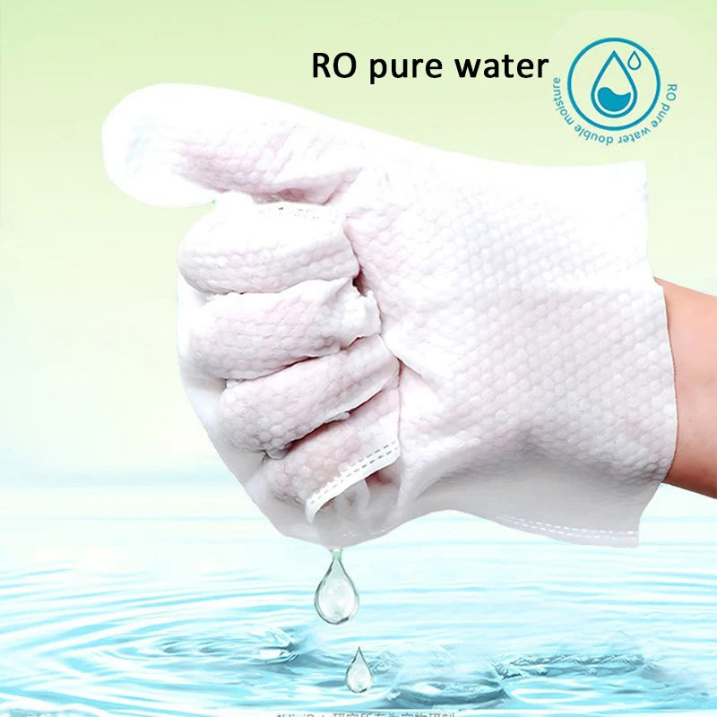 Pet Wash Free Cleaning Gloves Cat and Dog Bathing Deodorization Dry Cleaning Wet Wipes for Puppies and Kittens 6 Pieces