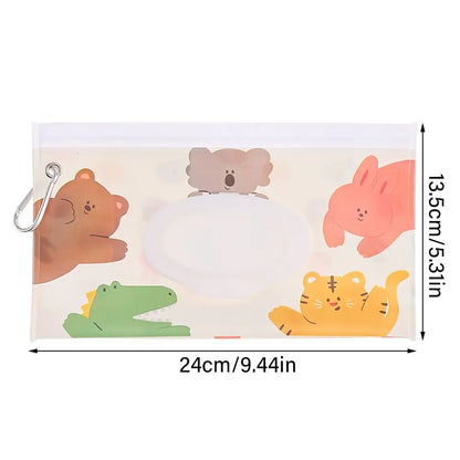 1Pc EVA Baby Wet Wipe Pouch Wipes Holder Case Flip Cover Snap-Strap Reusable Refillable Wet Wipe Bag Outdoor Useful Tissue Box