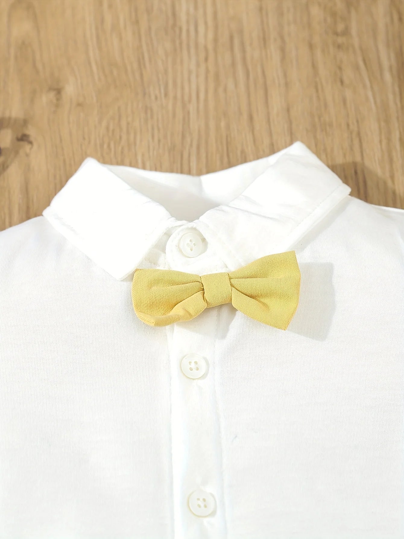 3-Piece Summer Thin Gentleman Dress Suit for Infants and Boys, Short-Sleeved Shirt with Bow + Casual Suspender Shorts + Gentleman Hat, Suitable for Birthday Parties, Party, Performance, Weddings, Full Moon, Washing Ceremony,