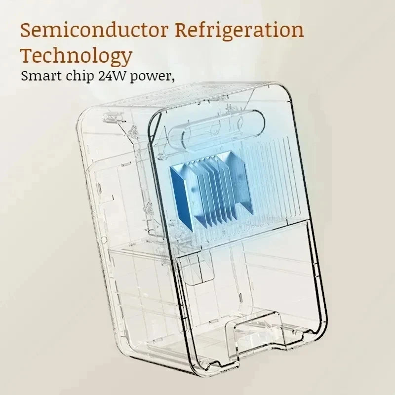 Intelligent Portable Dehumidifier with Deodorizing, Moisture Absorbing Mold Eliminator for Bedroom Office Dampness Control