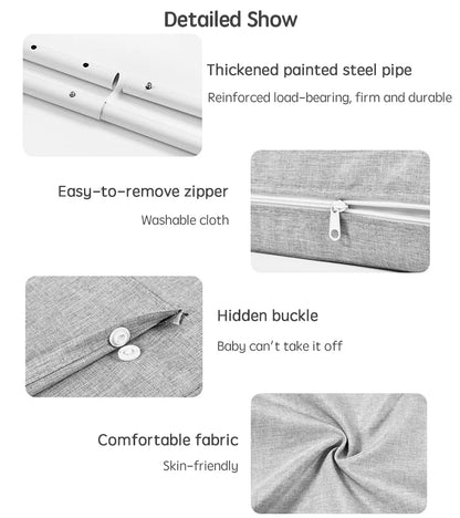 PANGDUBE 1pc 47cm Baby Bed Rail Child Bed Barrier for Kids Bed Fence Railing for Children's Bed Protection Kids Safety Railings