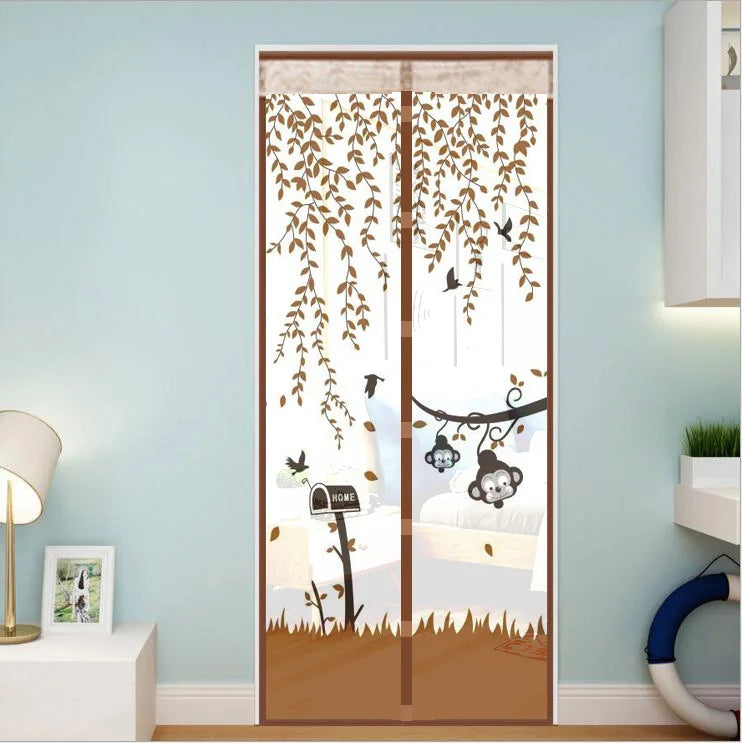 Mesh Door Curtain Magnetic Curtains Hands-free Anti Mosquito Insect Fly Bug Curtain Net Automatic Closing Window Screen Kitchen