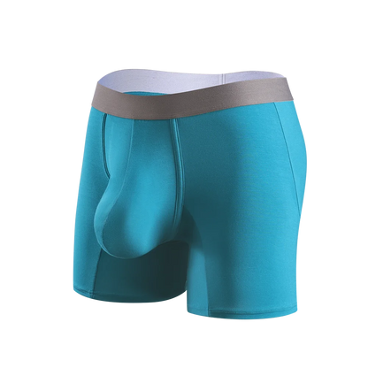 Large bag flat corner pants, long men's underwear sports shorts